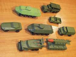 Szovjet katonai járművek Régi játék